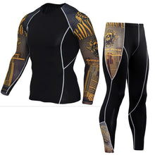 Load image into Gallery viewer, Thermal Mens Underwear   Long Sleeve Fitness Tights Men's Compression Elasticity Quick Dry Breath  Men's Thermal Underwear  4XL